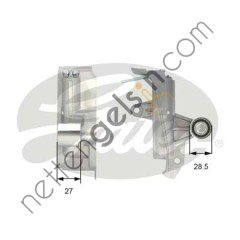 GATES GT:T43028 GERGİ KÜTÜĞÜ TRİGER VW 1.8 T 20V PASSAT AWT ALT 06B109477A VW