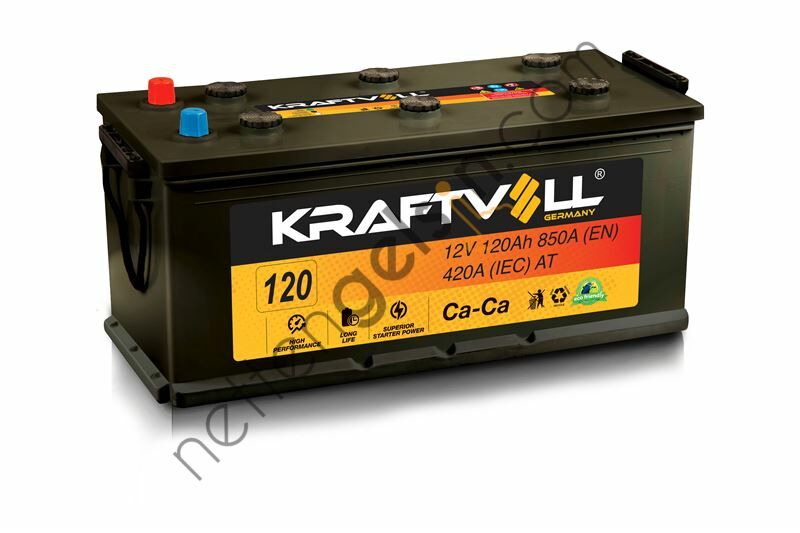 KRAFTVOLL 18020002 AKU 12V 120 AH D8 (510×175×225)  AKU AĞIR VASITA AKÜ