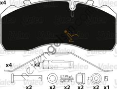 VALEO 882204 DISK FREN BALATASI MERCEDES BENZ ATEGO MAN M2000 19,5 JANTLAR ICIN  MERCEDES AĞIR VASITA FREN BALATASI