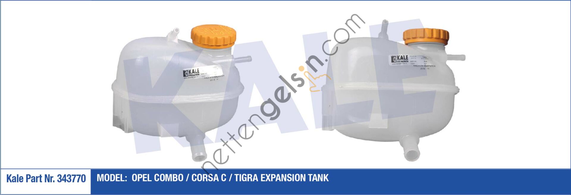 KALE 343770 GENLESME TANKI OPEL COMBO / CORSA C / TIGRA   OPEL BİNEK YEDEK SU DEPOSU