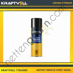 KRAFTVOLL 17043005 MOTOR TEMIZLEME SPREY - SOLVENT 400ML.  YAĞ & ANTİFİRİZ BİNEK ! TEMIZLEME SPREYI