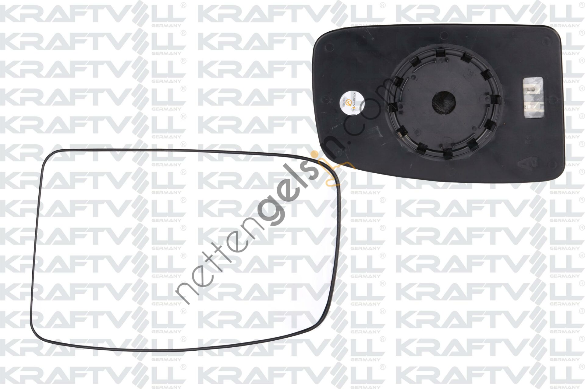 KRAFTVOLL 09080142 DIS DIKIZ AYNA CAMI ELEKTRIKLI ISITMALI CONVEX CAMLI SAG MASTER II 03->09  RENAULT BİNEK DIKIZ AYNA CAMI