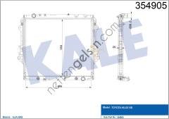 KALE 354905 MOTOR SU RADYATORU TOYOTA HILUX VIII 2.4 2015-> OTOMATIK VITES / (AL / PL / BRZ)  TOYOTA BİNEK MOTOR SU RADYATORU
