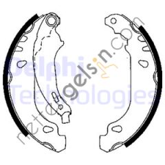 DELPHI LS1844 ARKA FREN BALATASI PABUC CLIO II-SYMBOL-LOGAN-SANDERO 1,2/1,4/1,5/1,6 (ABS SIZ)  DACIA BİNEK FREN BALATASI