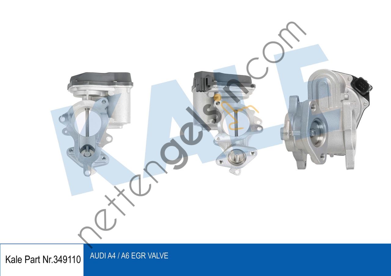 KALE 349110 EGR VALFI A4 A6 2.0TDI BLB BNA BRE BRD BRF BVF BVA BVG 05>08  VW-AUDI-SEAT-SKODA BİNEK EGR VALFİ