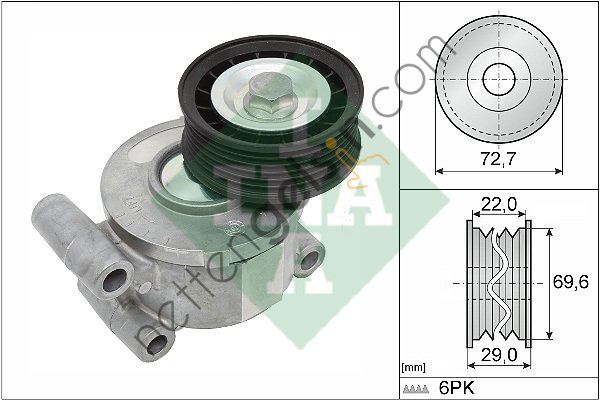 INA 534024910 V KAYIS GERGI KUTUGU VOLVO S40 V50 C30 10> 1.8 - 2.0 FORD FOCUC II C-MAX 1.8 2.0 09>11  VOLVO BİNEK V KAYIS GERGI SETI