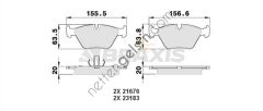 BRAXIS AA0083 FREN BALATASI ON BMW E36-M3 E46 2.5-3.0 M3 E34 E32 E83 Z4   BMW BİNEK FREN BALATASI