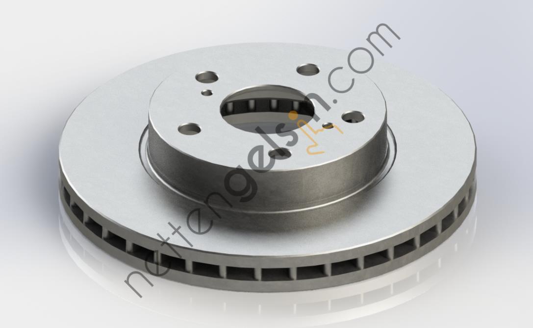 KRAFTVOLL 07040192 ON FREN AYNASI HAVALI 275mm HILUX 04-11  TOYOTA BİNEK FREN DİSKİ