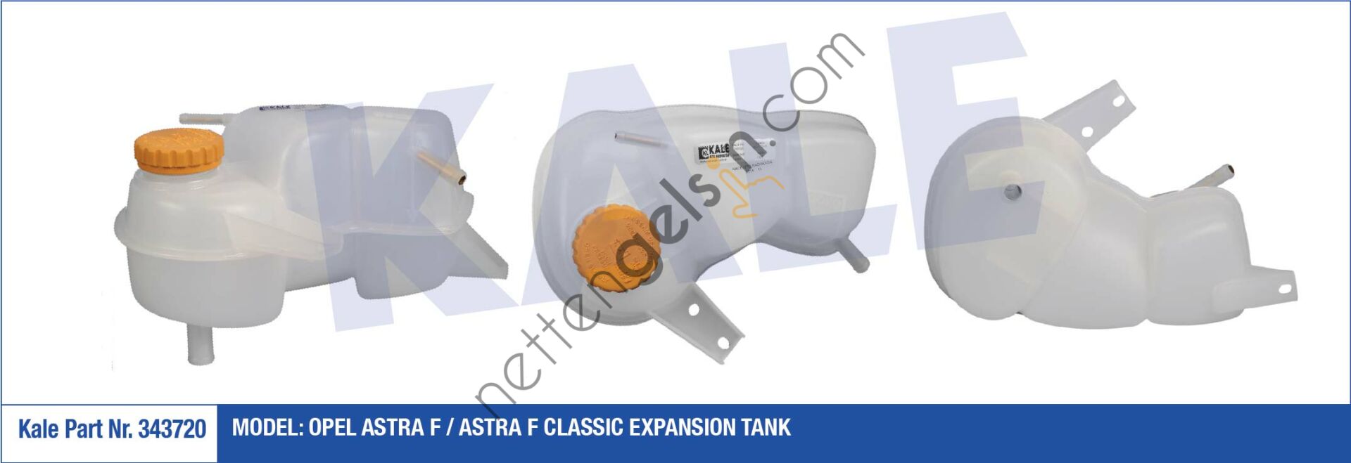 KALE 343720 RADYATOR GENLESME DEPOSU ASTRA F / ASTRA F CLASSIC  OPEL BİNEK YEDEK SU DEPOSU