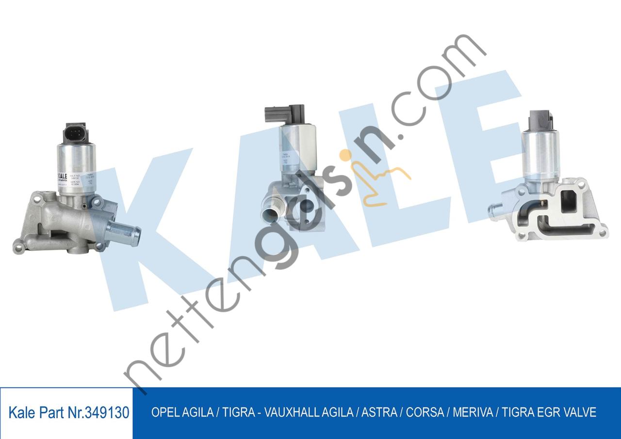 KALE 349130 EGR VALFI ASTRA G- ASTRA H - CORSA C 1,2/1,4 16V BENZ, Z12XEP Z14XEP Z14XEL CORSA D 1,0/1,2 A10XEP Z  OPEL BİNEK EGR VALFİ