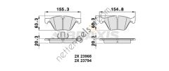 BRAXIS AA0090 FREN BALATASI ON BMW E60 E87 E90 F10  BMW BİNEK FREN BALATASI