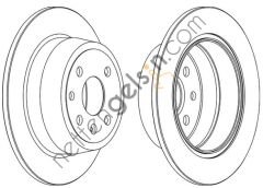 FERODO DDF331C ARKA FREN AYNASI ASTRA 1,8I 16V-2,0 GSI-2,0I-2,0I 16V (1992-1993)-VECTRA 2,0I (1988-1995)   OPEL BİNEK FREN DİSKİ