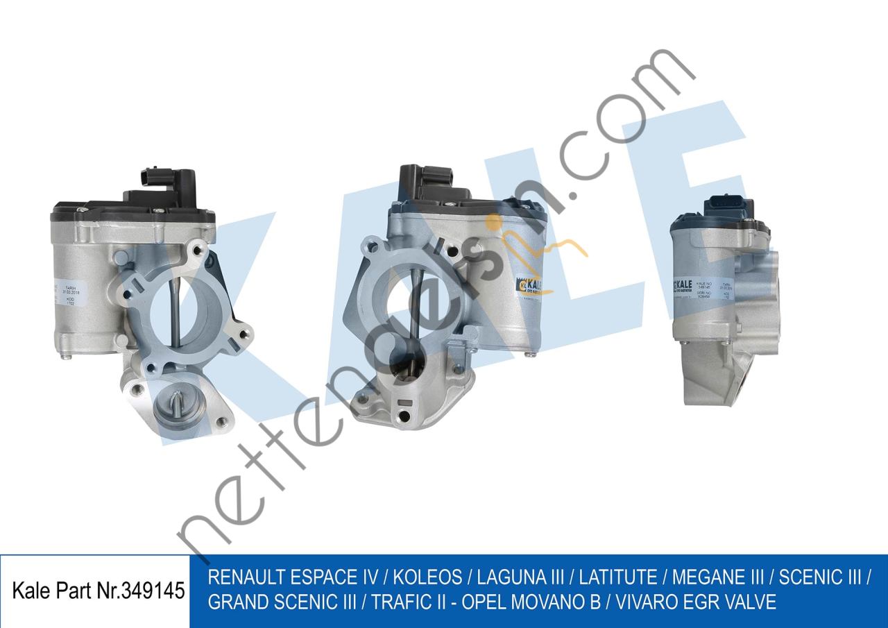 KALE 349145 EGR VALFI MASTER III 2,3DCI  RENAULT BİNEK EGR VALFİ
