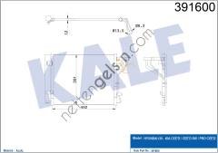 KALE 391600 KLIMA KONDANSER CEED-CEED SW-PRO CEED-I30-I30 CW ( 512x391x16 )  HYUNDAI BİNEK KLİMA RADYATÖRÜ