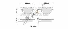 BRAXIS AA0094 FREN BALATASI ARKA BMW E53 E83 E46  BMW BİNEK