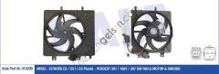 KALE 414200 FAN MOTORU C2 C3 C3 II C3 PLURIEL P1007 250W  PEUGEOT-CITROEN BİNEK FAN MOTORU