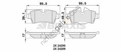 BRAXIS AA0101 FREN BALATASI ARKA MINI R56  MINI BİNEK FREN BALATASI