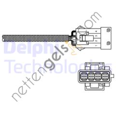 DELPHI ES10797-12B1 OKSIJEN SENSORU LAGUNA II CLIO II BERLINGO C2 C3 C4 SAXO P106 P206 P306 P307 P406 P301 C ELYSEE P308 1,4 / 1,6 / 1,6 16V JUMPER II DUCATO II 2,0 (EGSOZ BORUSUNA GELEN)  PEUGEOT-CITROEN BİNEK OKSİJEN SENSÖRÜ