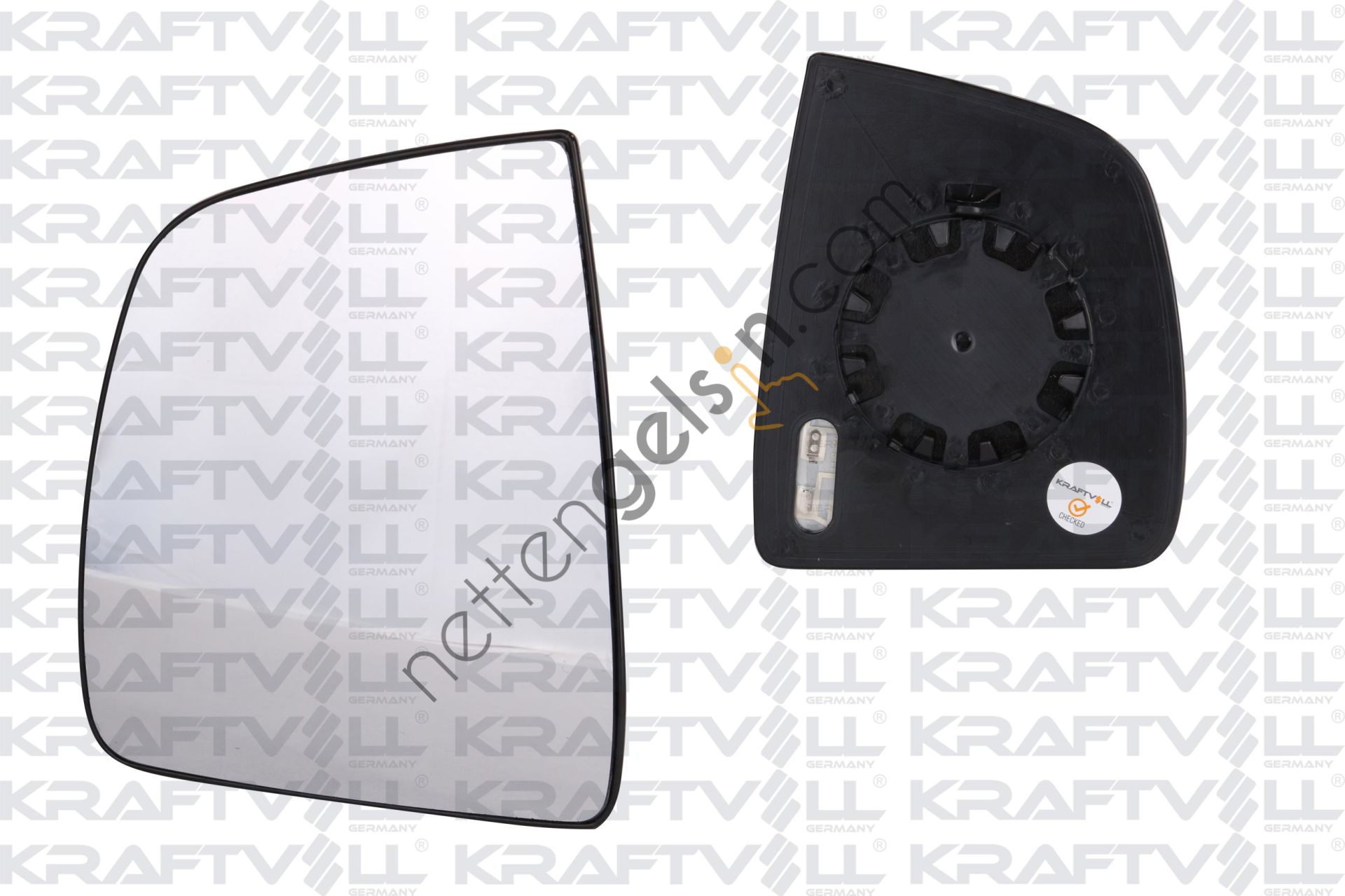 KRAFTVOLL 09080023 DIS DIKIZ AYNA CAMI ELEKTRIKLI ISITMALI CONVEX CAMLI SOL DOBLO III 10->  FIAT BİNEK DIKIZ AYNA CAMI