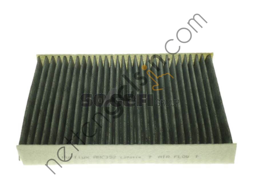 PURFLUX AHC352 POLEN FILTRESI P508 1,6VTI / 1,6HDI / 2,0HDI 11 / 10> KARBONLU  PEUGEOT-CITROEN BİNEK POLEN FİLTRESİ