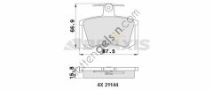 BRAXIS AA0117 ARKA FREN BALATASI FIAT ALFA LAN CROMA THEMA 164  FIAT BİNEK FREN BALATASI