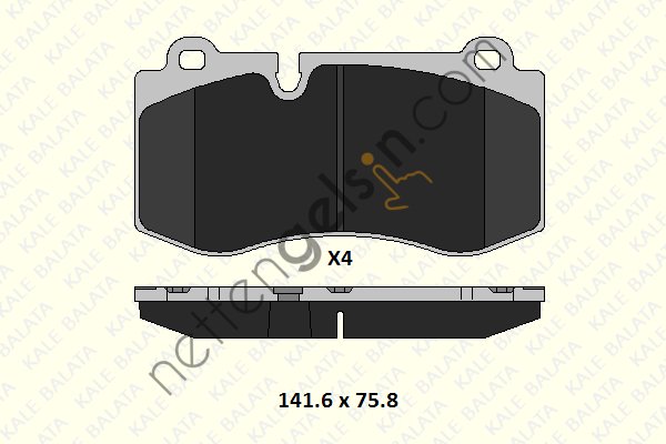 KALE B 23960 178 05 KD11 FREN BALATASI ON W211 05>08 W221 06>13 C216 06>13 R230 01>12  MERCEDES BİNEK FREN BALATASI