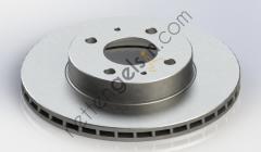 KRAFTVOLL 07040357 ON FREN AYNASI HAVALI NISSAN ALMERA 95-00 (247X4)  NISSAN BİNEK FREN DİSKİ