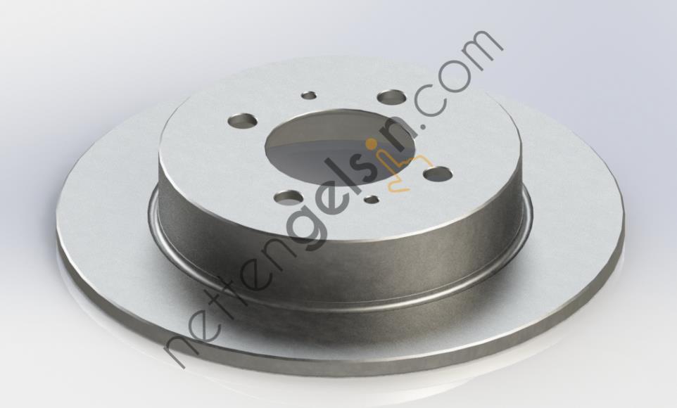 KRAFTVOLL 07040358 ARKA FREN AYNASI DUZ NISSAN ALMERA 95-00 SUNNY 90-96 (258X4)   NISSAN BİNEK FREN DİSKİ