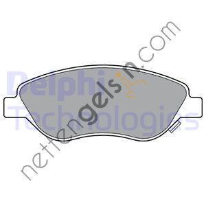 DELPHI LP3360 ON BALATA EGEA YM BRAVO 1.4 1.6D 1.9D 2.0D 08> DELTA 1.4 10> 1.6D 08>11> BUYUK TIP  FIAT BİNEK FREN BALATASI