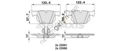 BRAXIS AA0151 FREN BALATASI ARKA BMW E90 E91 E92 E93  BMW BİNEK FREN BALATASI