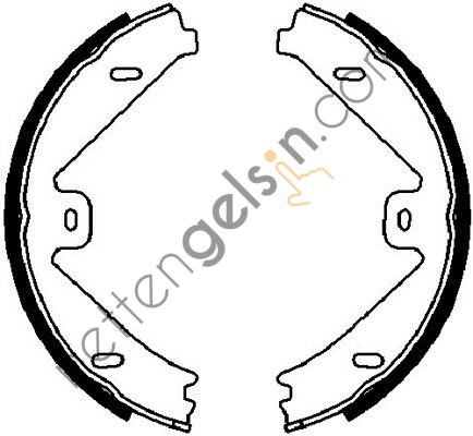 FERODO FSB4026 FREN BALATASI ARKA (PARK FRENI PABUCU) X204 08>15 C218 11>17 W212 09>16 S212 10>16  MERCEDES BİNEK FREN BALATASI