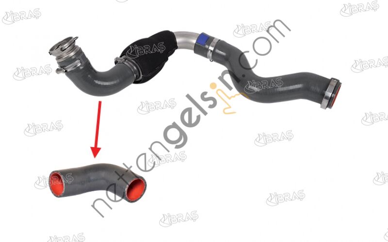 IBRAS 12321 TURBO HORTUMU TRAFIC 2,5DCI VIVARO 2,5DTI 01>  RENAULT BİNEK TURBO HORTUMU