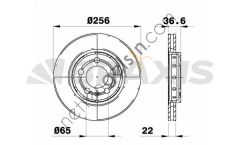 BRAXIS AE0529 ARKA FREN DISK AYNASI A3 BETTLE BORA GOLF OCTAVIA 1,8T  VW-AUDI-SEAT-SKODA BİNEK FREN DİSKİ