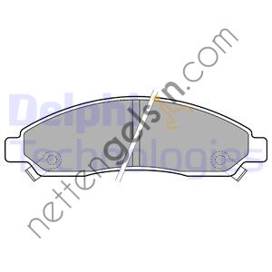 DELPHI LP2037 ON FREN BALATASI DMAX 4X2 4X4 2003>  ISUZU BİNEK FREN BALATASI