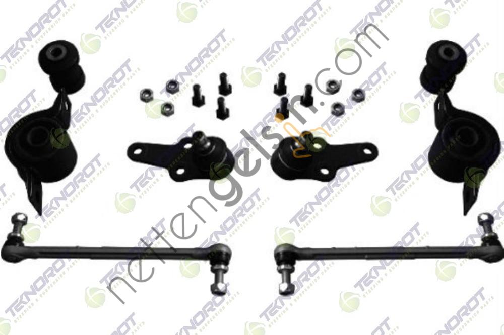 TEKNOROT FO-450 ÖN DÜZEN SETİ SAĞ SOL TAKIM SALINCAK. ROTBAŞI ROT MİLİ STABİLİZER Z ROTU FOCUS I 98>04  FORD BİNEK SALINCAK