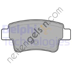 DELPHI LP2055 ARKA FREN BALATASI C4 PICASSO C4 GRAND PICASSO 1,6 HDI 110FAP 1,8 16V 2,0 16V 2,0 HDI 138 FAP 10 / 06  PEUGEOT-CITROEN BİNEK FREN BALATASI