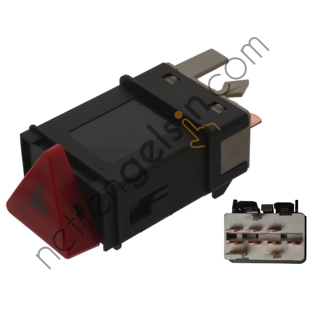 SWAG 30944393 DORTLU FLASOR ANAHTARI POLO &sol; CLASSIC 00>02 LUPO 99>06 TRANSPORTER T4 99>04 6N0953235 (MCAR AN-482 EŞDEĞERİ) VW-AUDI-SEAT-SKODA BİNEK DÖRTLÜ FLAŞÖR