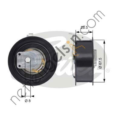 GATES GT:T43110 GERGİ KASNAĞI TRİGER VW 2.0 TFSİ GOLF PASSAT 2005- 06D109243 VW