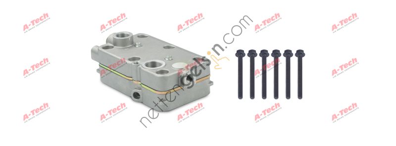 A-TECH 315.01.1200 KOMPRESOR SILINDIR KAPAGI KOMPLE MERCEDES AXOR TRAVEGO CONECTO OM457 CIFT SILINDIR BYPASSIZ  MERCEDES AĞIR VASITA MOTOR SILINDIR KAPAGI