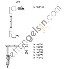 BREMI BR:280 BUJİ KABLO TAKIMI 104 300/320 AZEF 597 MERCEDES