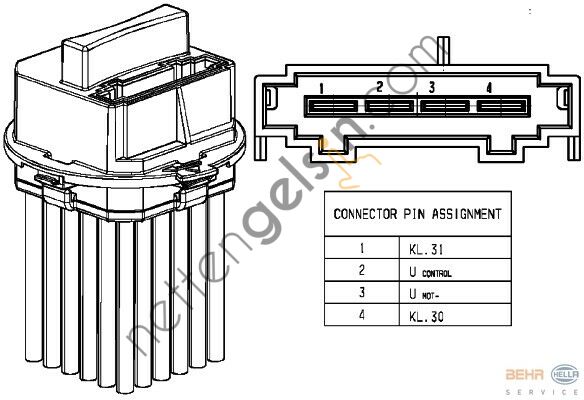BEHR ABR53000P KLİMA ŞALTERİ 204&sol;212(ABR53000P) A2048707710 MERCEDES