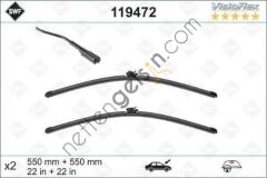 VALEO 119472 SILECEK SUPURGESI SWF ON TK. (550mm / 550mm) C-CLASS W205 14> S205 14> C205 16> A205 16> C253 17>  MERCEDES BİNEK SİLECEK SÜPÜRGESİ
