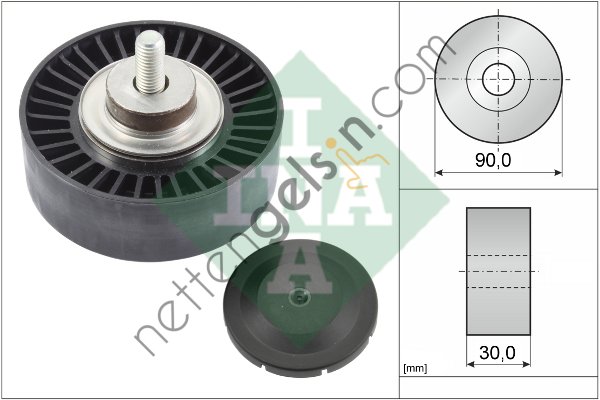 INA 532075210 V KAYIS GERGI RULMANI BMW E82 E88 E90 E91 E92 E93 11287582946 (INA 529020410 EŞDEĞERİ) BMW BİNEK V KAYIŞ GERGİ RULMANI