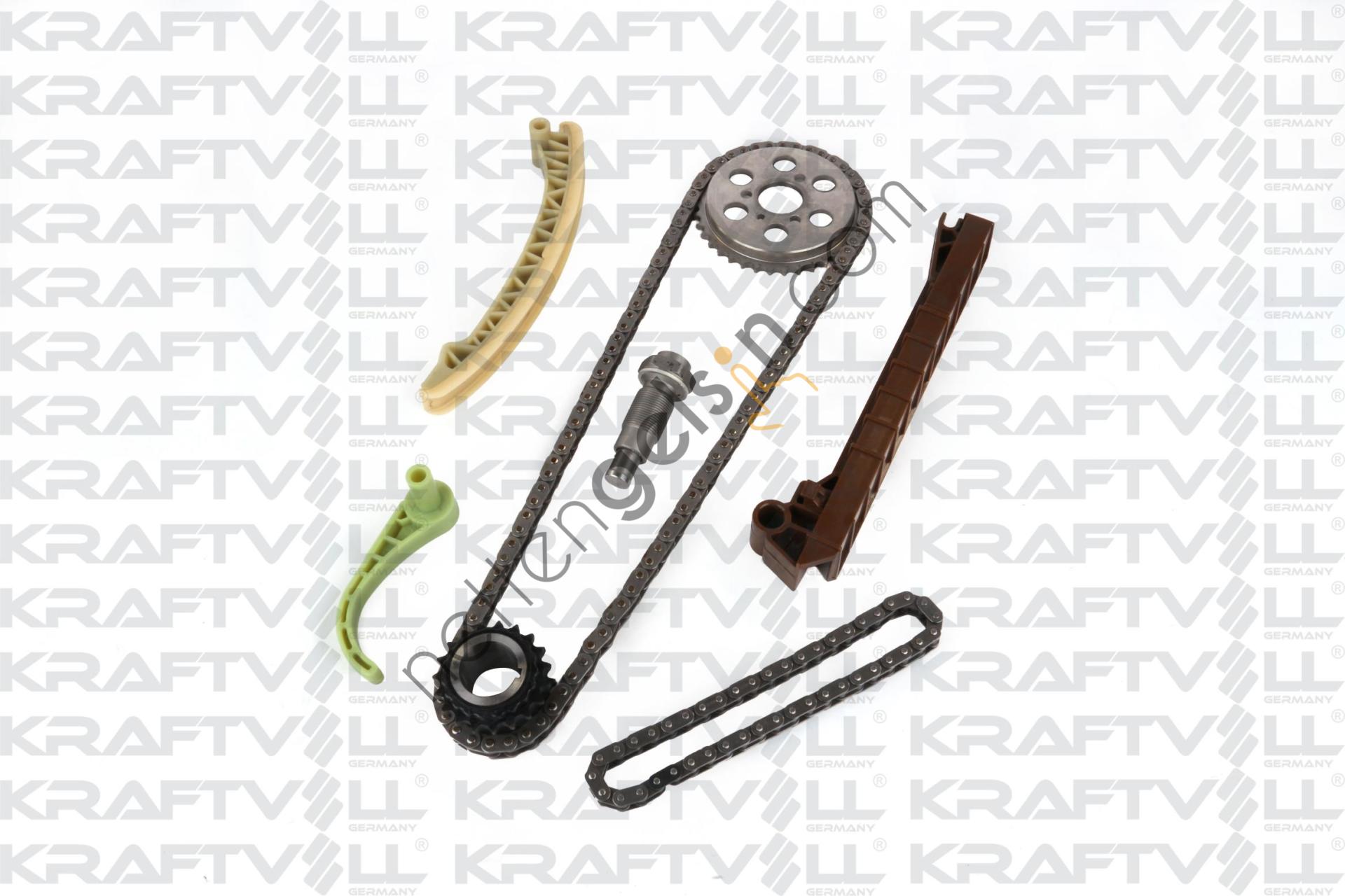 KRAFTVOLL 12100020 EKSANTRIK ZINCIR SETI (OM668) A-CLASS W168 98>04 VANEO 414 02>05  MERCEDES BİNEK MOTOR ZINCIR SETI
