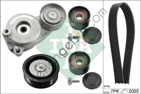 INA 529016810 KANALLI V KAYIS SETI (KUTUKLU) X204 12>15 C218 13>17 C253 16>19 W222 11>15 W212 11>15 C207 13>16  MERCEDES BİNEK V KAYIS GERGI SETI