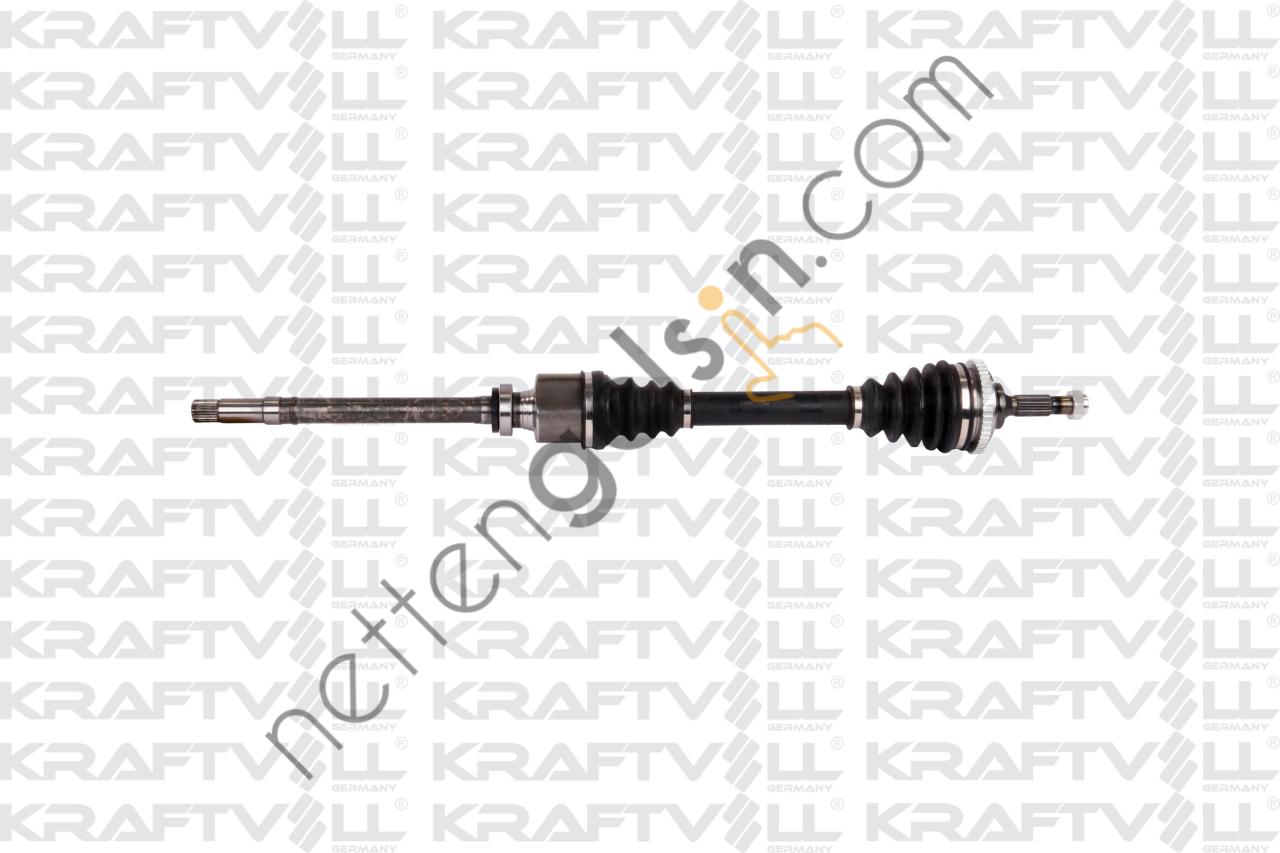 KRAFTVOLL 01010051 AKS ON SAG KOMPLE 206 DIS FREZE 21 IC FREZE 22 BOY 886MM DV4TD 1.4 HDI TU3JP ET3J4 1.4 8V 16V 98--->  PEUGEOT-CITROEN BİNEK AKS MİLİ