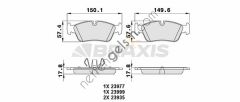 BRAXIS AA0221 ON FREN BALATASI BMW 1 SERISI E87 118I - 120I - 120D 04->  BMW BİNEK FREN BALATASI