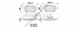 BRAXIS AA0222 ON FREN BALATASI LAGUNA III 2.0GT &sol; 2.0DCI GT &sol; 3.0DCI 03 &sol; 08>  RENAULT BİNEK FREN BALATASI