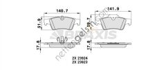 BRAXIS AA0239 FREN BALATASI ARKA W463 04> W164 05>11 W251 05>12  MERCEDES BİNEK FREN BALATASI