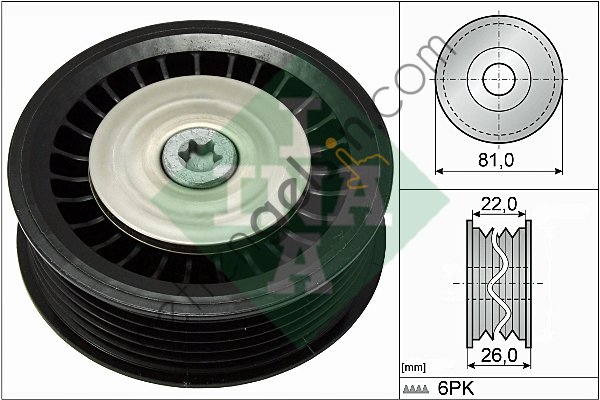 INA 532067810 V KAYIS GERGI RULMANI MERCEDES W176 W246 CITAN 415 KLIMASIZ 119231378R (MAIS 8200663046 EŞDEĞERİ) MERCEDES BİNEK V KAYIŞ GERGİ RULMANI